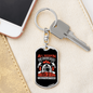 Few Women Become Firefighter Keychain Stainless Steel or 18k Gold Dog Tag Keyring-Express Your Love Gifts