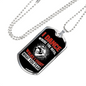 Fight What You Fear Firefighter Gift Stainless Steel or 18k Gold Dog Tag 24" Chain-Express Your Love Gifts
