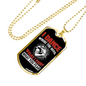 Fight What You Fear Firefighter Gift Stainless Steel or 18k Gold Dog Tag 24" Chain-Express Your Love Gifts