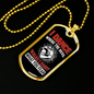 Fight What You Fear Firefighter Gift Stainless Steel or 18k Gold Dog Tag 24" Chain-Express Your Love Gifts