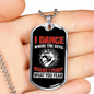 Fight What You Fear Firefighter Gift Stainless Steel or 18k Gold Dog Tag 24" Chain-Express Your Love Gifts