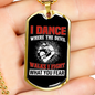 Fight What You Fear Firefighter Gift Stainless Steel or 18k Gold Dog Tag 24" Chain-Express Your Love Gifts