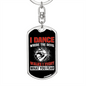 Fight What You Fear Firefighter Keychain Stainless Steel or 18k Gold Dog Tag Keyring-Express Your Love Gifts