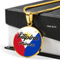 Filipina Princess Circle Necklace Stainless Steel or 18k Gold 18-22"-Express Your Love Gifts