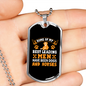 Fill Your Heart Necklace Stainless Steel or 18k Gold Dog Tag 24" Chain-Express Your Love Gifts
