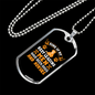Fill Your Heart Necklace Stainless Steel or 18k Gold Dog Tag 24" Chain-Express Your Love Gifts