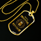 Financial Advisor Bitcoin Crypto Necklace Stainless Steel or 18k Gold Dog Tag 24" Chain-Express Your Love Gifts