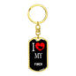 Finch Bird Lover Keyring Keychain Stainless Steel or 18k Gold-Express Your Love Gifts