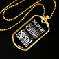 Find Perfect Church Necklace Stainless Steel or 18k Gold Dog Tag 24" Chain-Express Your Love Gifts