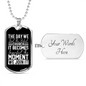 Find Perfect Church Necklace Stainless Steel or 18k Gold Dog Tag 24" Chain-Express Your Love Gifts