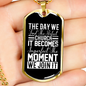 Find Perfect Church Necklace Stainless Steel or 18k Gold Dog Tag 24" Chain-Express Your Love Gifts