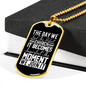 Find Perfect Church Necklace Stainless Steel or 18k Gold Dog Tag 24" Chain-Express Your Love Gifts