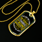 Find The Perfect Church Necklace Stainless Steel or 18k Gold Dog Tag 24" Chain-Express Your Love Gifts
