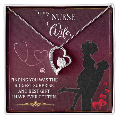 Finding You Healthcare Medical Worker Nurse Appreciation Gift Forever Necklace w Message Card-Express Your Love Gifts
