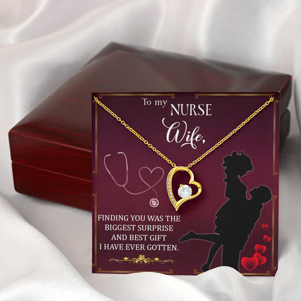 Finding You Healthcare Medical Worker Nurse Appreciation Gift Forever Necklace w Message Card-Express Your Love Gifts