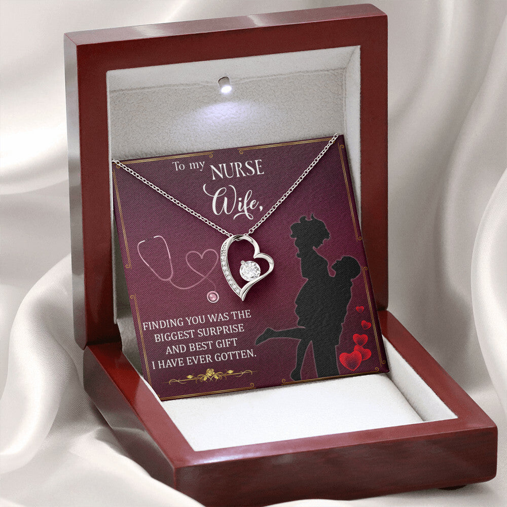Finding You Healthcare Medical Worker Nurse Appreciation Gift Forever Necklace w Message Card-Express Your Love Gifts
