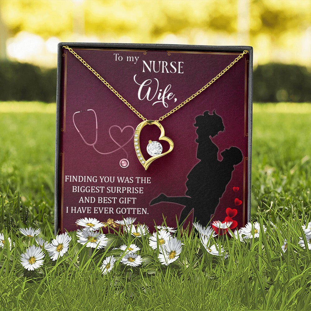 Finding You Healthcare Medical Worker Nurse Appreciation Gift Forever Necklace w Message Card-Express Your Love Gifts
