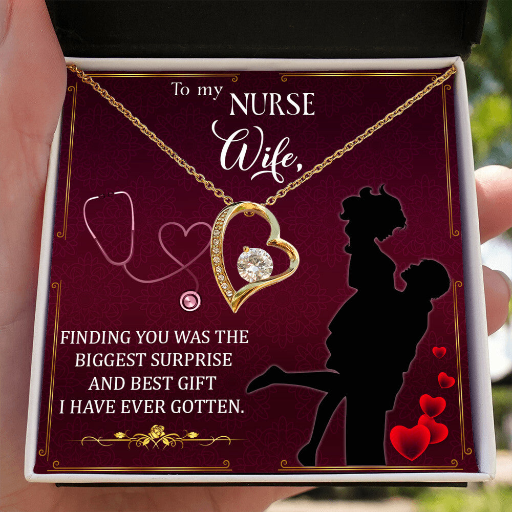 Finding You Healthcare Medical Worker Nurse Appreciation Gift Forever Necklace w Message Card-Express Your Love Gifts