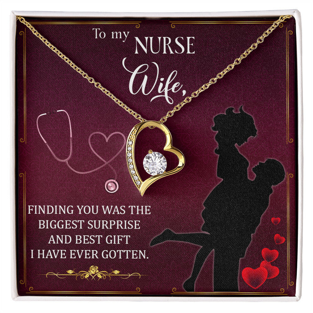 Finding You Healthcare Medical Worker Nurse Appreciation Gift Forever Necklace w Message Card-Express Your Love Gifts