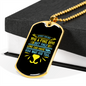 Fine Dog Necklace Stainless Steel or 18k Gold Dog Tag 24" Chain-Express Your Love Gifts