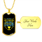 Fine Dog Necklace Stainless Steel or 18k Gold Dog Tag 24" Chain-Express Your Love Gifts