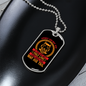 Fine Dog Red Necklace Stainless Steel or 18k Gold Dog Tag 24" Chain-Express Your Love Gifts