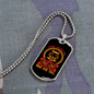 Fine Dog Red Necklace Stainless Steel or 18k Gold Dog Tag 24" Chain-Express Your Love Gifts