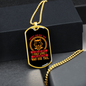 Fine Dog Red Necklace Stainless Steel or 18k Gold Dog Tag 24" Chain-Express Your Love Gifts
