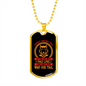 Fine Dog Red Necklace Stainless Steel or 18k Gold Dog Tag 24" Chain-Express Your Love Gifts