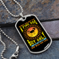Fine Dog Yellow Necklace Stainless Steel or 18k Gold Dog Tag 24" Chain-Express Your Love Gifts