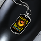 Fine Dog Yellow Necklace Stainless Steel or 18k Gold Dog Tag 24" Chain-Express Your Love Gifts