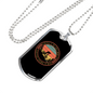 Finest Mode Of Transportation Cycling Necklace Stainless Steel or 18k Gold Dog Tag 24"-Express Your Love Gifts