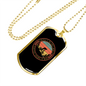 Finest Mode Of Transportation Cycling Necklace Stainless Steel or 18k Gold Dog Tag 24"-Express Your Love Gifts