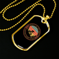 Finest Mode Of Transportation Cycling Necklace Stainless Steel or 18k Gold Dog Tag 24"-Express Your Love Gifts