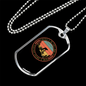 Finest Mode Of Transportation Cycling Necklace Stainless Steel or 18k Gold Dog Tag 24"-Express Your Love Gifts