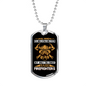Finest Moms Raise Firefighters Necklace Stainless Steel or 18k Gold Dog Tag 24" Chain-Express Your Love Gifts