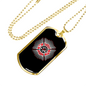 Fire Department Firefighter Gift Stainless Steel or 18k Gold Dog Tag 24" Chain-Express Your Love Gifts