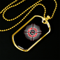 Fire Department Firefighter Gift Stainless Steel or 18k Gold Dog Tag 24" Chain-Express Your Love Gifts