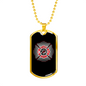 Fire Department Firefighter Gift Stainless Steel or 18k Gold Dog Tag 24" Chain-Express Your Love Gifts