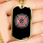 Fire Department Firefighter Gift Stainless Steel or 18k Gold Dog Tag 24" Chain-Express Your Love Gifts