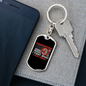 Fire Department Firefighters Keychain Stainless Steel or 18k Gold Dog Tag Keyring-Express Your Love Gifts