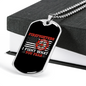 Fire Department Firefighters Necklace Stainless Steel or 18k Gold Dog Tag 24" Chain-Express Your Love Gifts