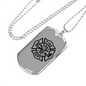 Fire Department Logo Firefighter Gift Stainless Steel or 18k Gold Dog Tag 24" Chain-Express Your Love Gifts