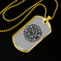 Fire Department Logo Firefighter Gift Stainless Steel or 18k Gold Dog Tag 24" Chain-Express Your Love Gifts