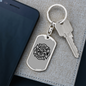 Fire Department Logo Firefighter Keychain Stainless Steel or 18k Gold Dog Tag Keyring-Express Your Love Gifts