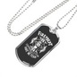 Fire Department No Fear Firefighter Gift Stainless Steel or 18k Gold Dog Tag 24" Chain-Express Your Love Gifts