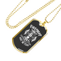 Fire Department No Fear Firefighter Gift Stainless Steel or 18k Gold Dog Tag 24" Chain-Express Your Love Gifts
