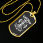 Fire Department No Fear Firefighter Gift Stainless Steel or 18k Gold Dog Tag 24" Chain-Express Your Love Gifts