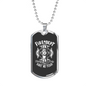Fire Department No Fear Firefighter Gift Stainless Steel or 18k Gold Dog Tag 24" Chain-Express Your Love Gifts