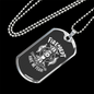 Fire Department No Fear Firefighter Gift Stainless Steel or 18k Gold Dog Tag 24" Chain-Express Your Love Gifts